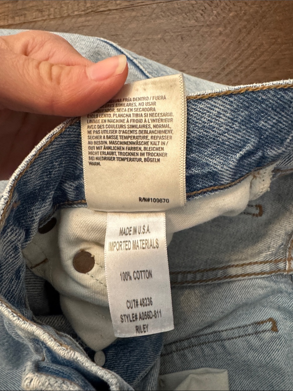 Agolde Riley High Rise Button Fly Jeans - Picture 5 of 7